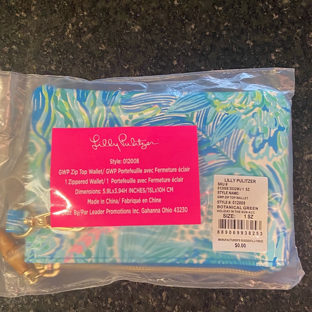 Lilly Pulitzer GWP Zip Top Wallet. - Picture 2 of 5